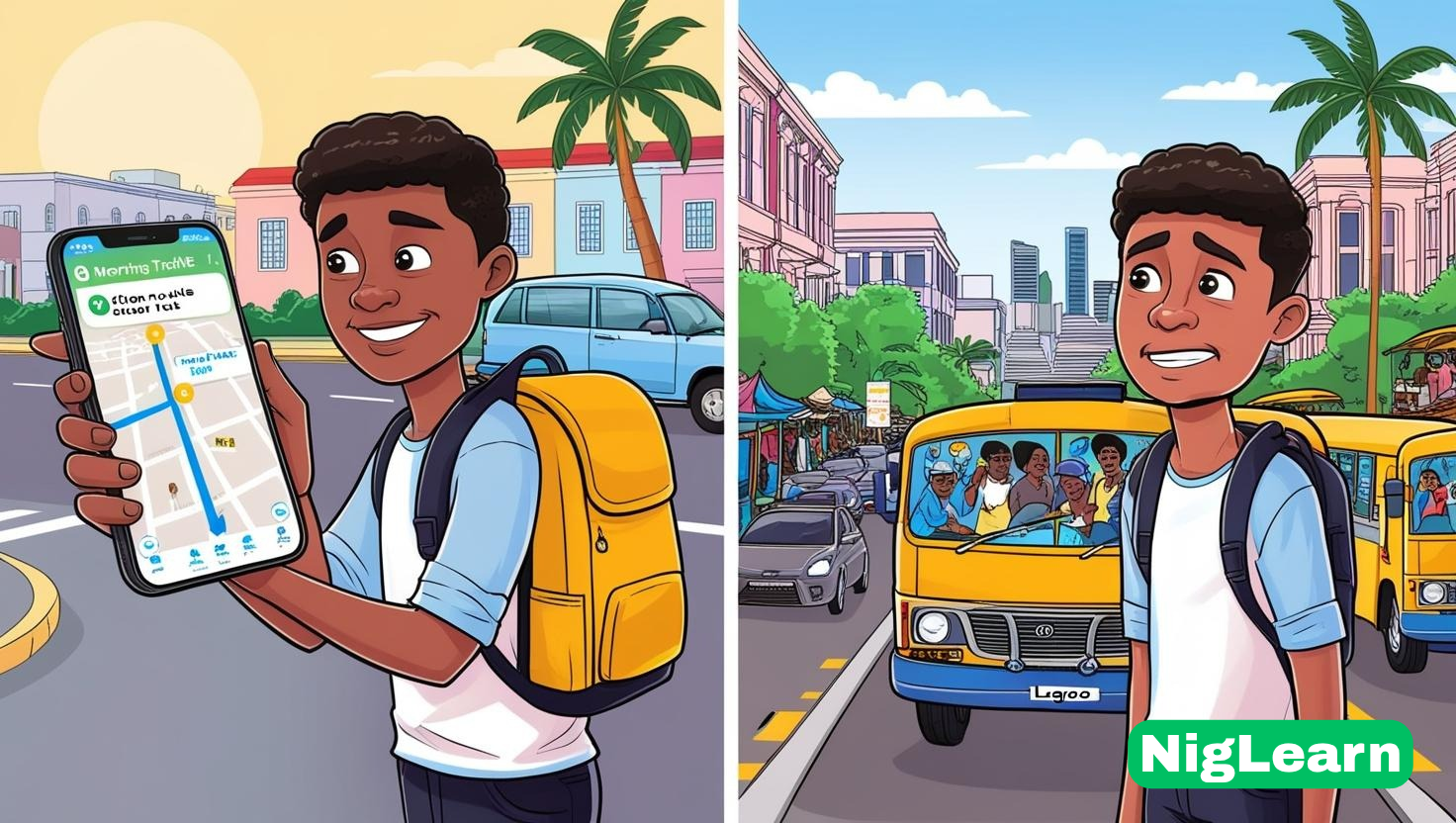 Use Google map to find survive in Lagos